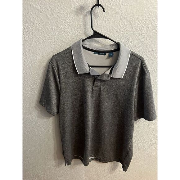 Perry Ellis Polo‎ Shirt Men's Size Charcoal Gray Golf - Picture 2 of 6